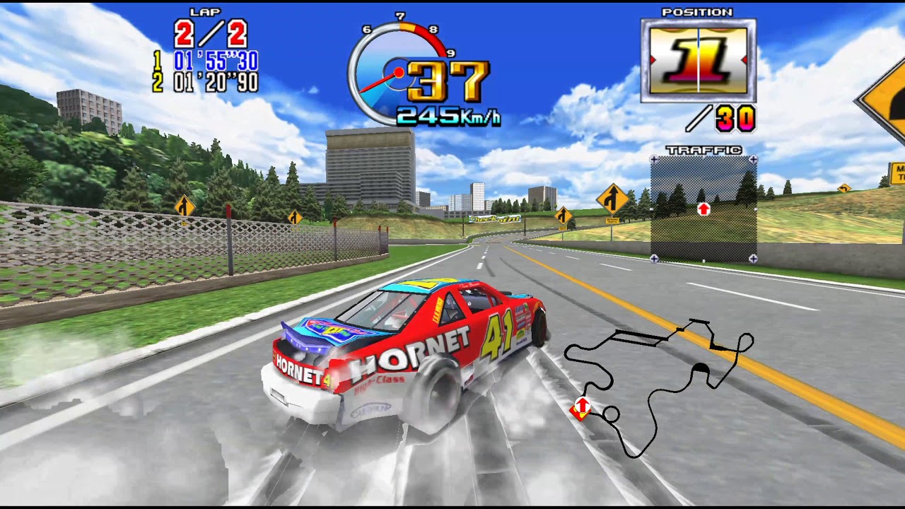 Daytona USA 2: Battle on the Edge - Expert with Secret Hornet Classic