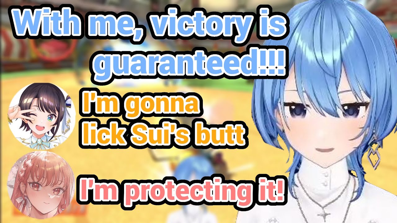 Suisei is Proving Who The Mario Kart Champion is, While Her Team Protects Her Butt!!!