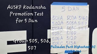 AUSKF Kodansha Promotion Test, NJ. 4/19/2026 Group 505, 506, 507