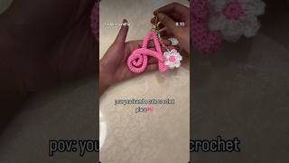 Crochet alphabet keychain #crochet​  #keychain​  #craft​ thank you so much for watching this video