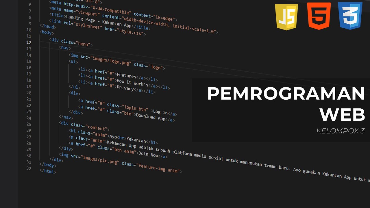 PEMROGRAMAN WEB | HTML CSS JAVA SCRIPT - TRANSFORMASI DIGITAL - YouTube