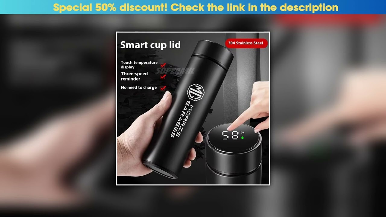 Unboxing Car Thermos Cup Water bottle Temperature display Coffee cup Thermos Flask MG ZS HS ES5 MG4