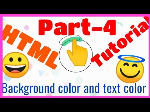 HTML Tutorial part-4|| add background color and text color also|| must ...