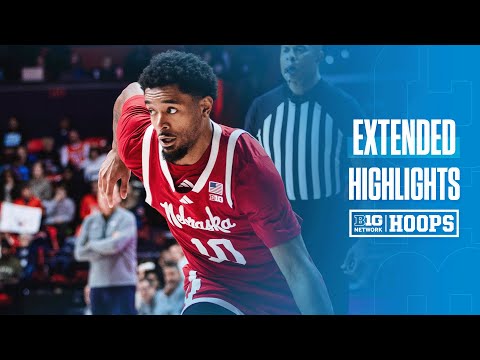 Nebraska vs. Illinois | Extended Highlights | Big Ten Men's Basketball | 12/13/25