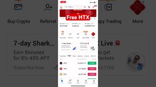 Free HTX bitcoins #ernig #daily shorts ly