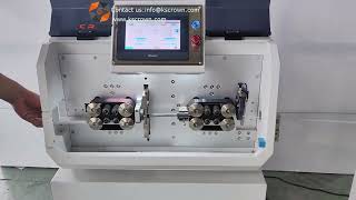 Automatic wire prefeeder co-working with thin wire cutting stripping machine - Suzhou Crown