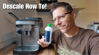 HOW TO Descale the Delonghi Magnifica Evo Next
In this video, I show you the steps to descaling the Delonghi Magnifica Evo Next espresso machine. This is a process that involves mixing the descaling solution, and rinsing twice. The whole process takes about 30 minutes, and you do have to be sentient of dumping the water out of the drip tray after each step. Also make sure to use Delonghi descaler, and descale regularly, to keep your machine working well for a long time to come.
Products used/recommended in this video
(these are affiliate links that help fund videos like this, at no extra cost to you)
â–º DeLonghi branded descaler*: https://geni.us/DeLongiDescaler
â–º Generic descaler for cheaper: https://amzlink.to/az0PzsOL2N4Bb
â–º Yearly supply kit: https://amzlink.to/az0DGBiZPRRzB
â–º Varify water hardness test strips: https://amzn.to/3MWOruZ
â–º 0.1 Gram Coffee Scale: https://geni.us/MHW3BomberScale
Machine source: private purchase
*DISCLOSURE: The above Kit.co and Amazon links lead to Amazon, and since I am an Amazon Associate, I earn from qualifying purchases, at no extra cost to you.
#TomsCoffeeCorner #Espresso #HomeBarista HOW TO Descale the Delonghi Magnifica Evo Next