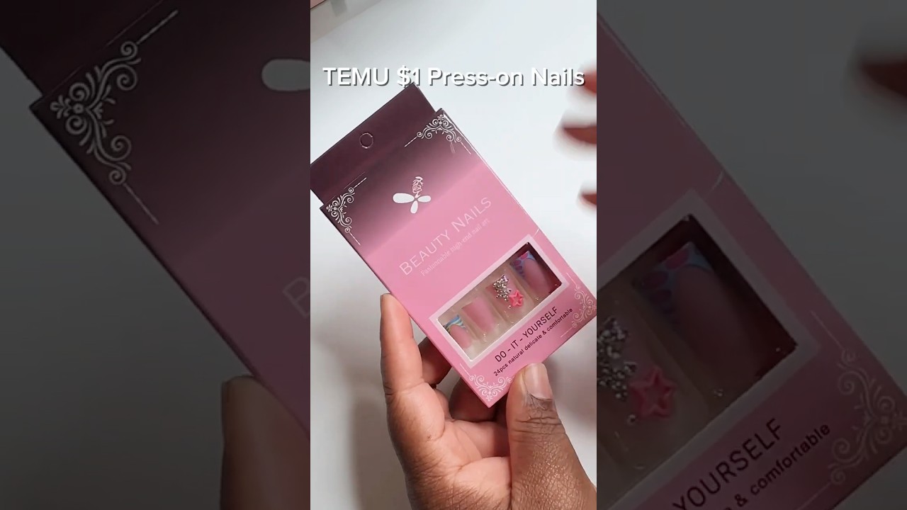 Нанесите Temu Press Ons вместе со мной. 