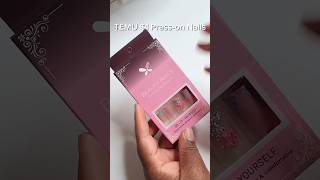Apply Temu Press Ons With Me. #nails  #nailloveeeee #temu #pressons