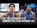 CIDG: First responders to be summoned over Ateneo drowning case