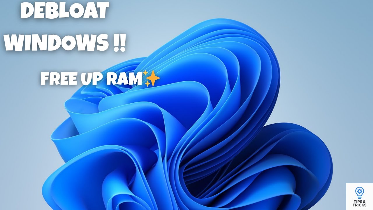 HOW TO DEBLOAT YOUR WINDOWS ⚡ - YouTube