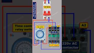 Time Control Relay Wiring | Automatic Timer Switch Wiring #timerswitch