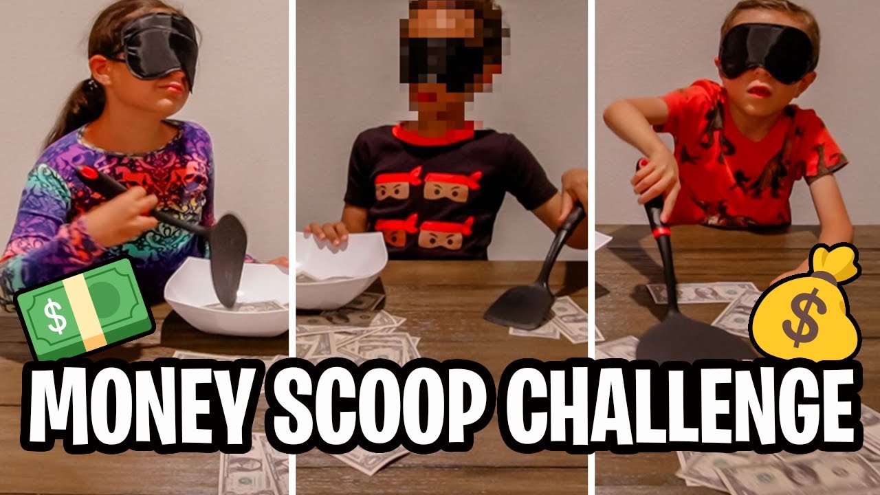 💵 MONEY SCOOP CHALLENGE 💰 funny momlife YouTube