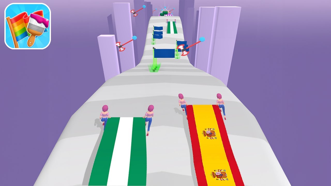 TikTok Gameplay Video 2024 - Satisfying Walkthrough Mobile Games NEW LEVELS: Flag Painters