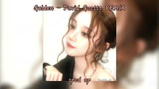 「 ✦ HUNTR/X & David Guetta - Golden - (REM/X) - sped up ✦ 」