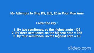 My Attempts to Sing D5, Eb5, E5 in Pour Mon Ame - Gaetano Donizetti screenshot 5