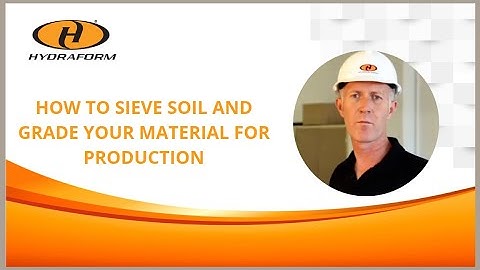How to Sieve Soil and grade your material for block production