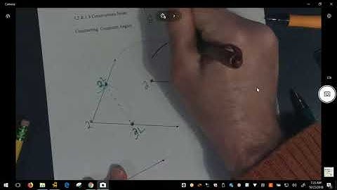 Constructing a Congruent Angle