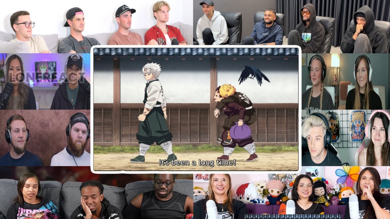 Tanjiro Trains with the Wind Hashira Scene - Demon Slayer S4 Ep5 | Reaction Mashup