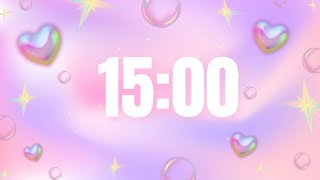 15 Minute Timer - Deep Focus for Relaxing, Studying and Working