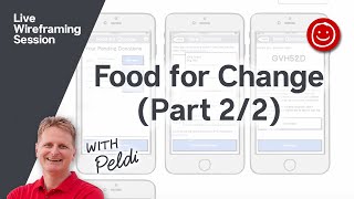 Food for Change (Part 2/2) - Wireframing with Balsamiq