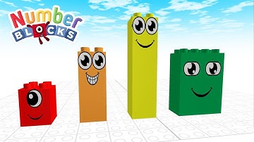 Making Numberblocks 04 Draw Bricks - Satisfying Video ! Mathlink Cubes