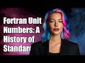 How did the fortran standard of unit numbers came to be?