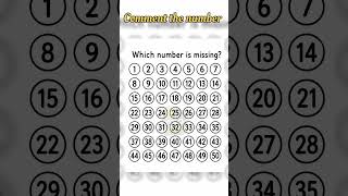Comment the Number!!! #brainteaser #numberpuzzles #shorts