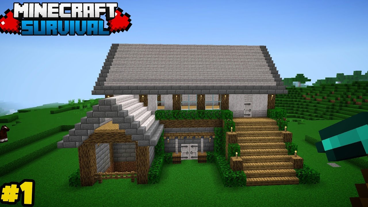 Minecraft PE Survival Series Ep 1 in Hindi 1.21 | Made Op Survival Base ...