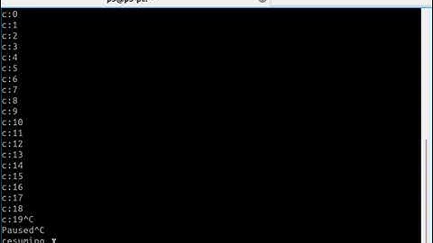 C Scripts Pause and resume threads