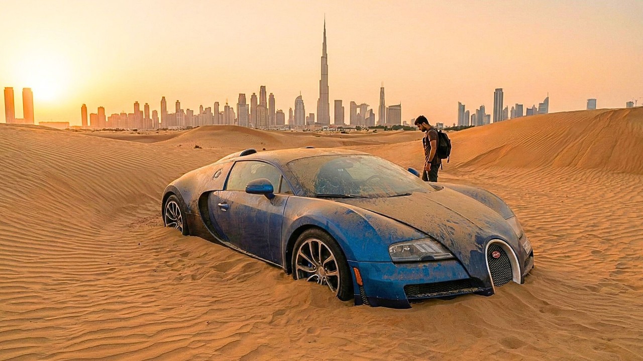 I Flew to Dubai to Buy an Abandoned Bugatti Veyron! (Buried in Sand for 10 Years)