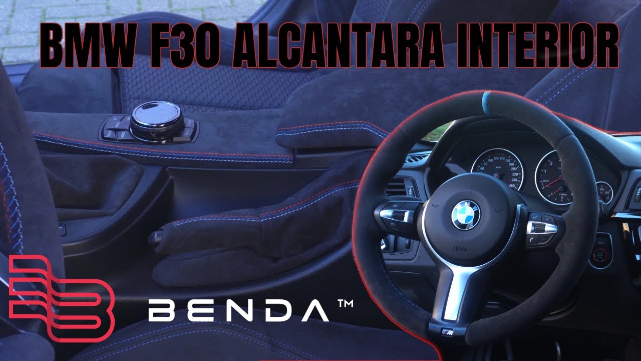 BENDA Interior Details of BMW F30 │Alcantara with M stitching & Carbon ...