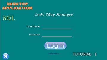 Log In Form | Desktop Application | SQL | LSM_1