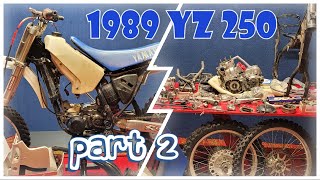 1989 yz 250 tear down