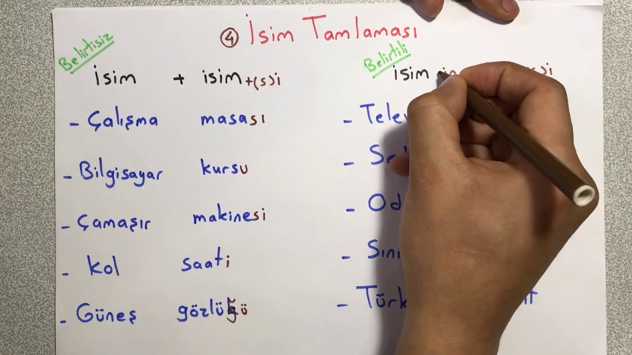 قواعد اللغة التركية 1 - الدرس الواحد والعشرون - المضاف إليه