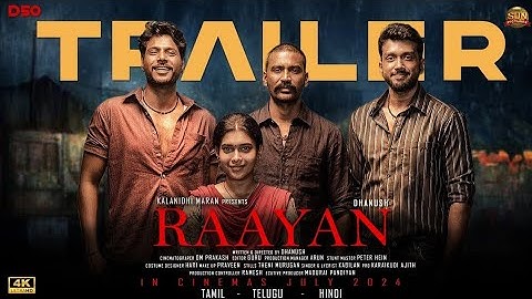 RAAYAN Official Trailer | Dhanush | Sandeep Kishan | Sun Pictures | Kalanidhi Maran | #raayantrailer