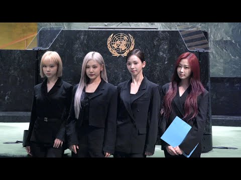 aespa at UN 🇺🇳 | speech for the High-level Political Forum 2022 Behind