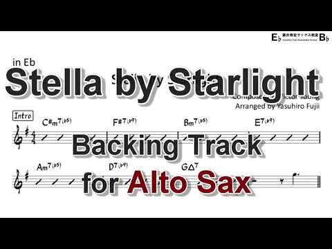Stella by Starlight - Backing Track with Sheet Music for Alto Sax