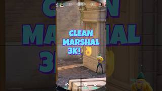 Clean Marshal 3K! Valorant Ranked! #valorant #valorantclutchmoments #valorantclips #fps #gaming