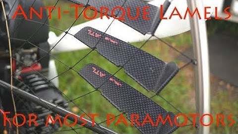 Aerodynamic Torque Compensation for Most Paramotors (Virus ATL)