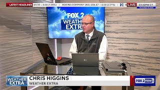 Weather Extra with Chris Higgins. Chris previews the weather for the week ahead.