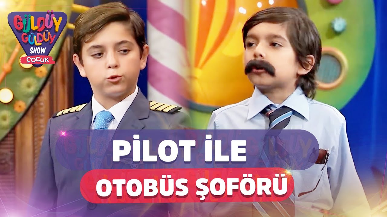 Pilot İle Otobüs Şoförü | Güldüy Güldüy Show Çocuk
