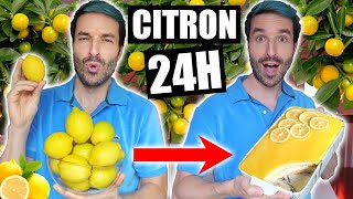 Je mange que des RECETTES CITRON pendant 24h (tiramisu citron)... C&#39;est un délice