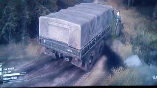 Spintires mudrunner C-375 test drive