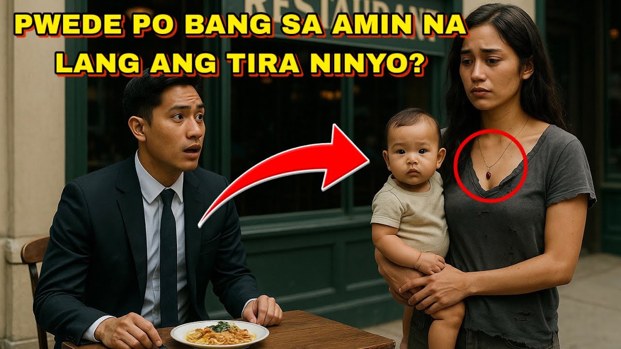 HUMINGI SIYA NG TIRA NG PAGKAIN SA MILYONARYO PARA SA KANYANG SANGGOL NA GUTOM... PERO NANIGAS ANG