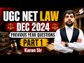 UGC NET Law Previous Year Question Paper | UGC NET Law Question Paper 2024 |UGC NET Law by Karan #1