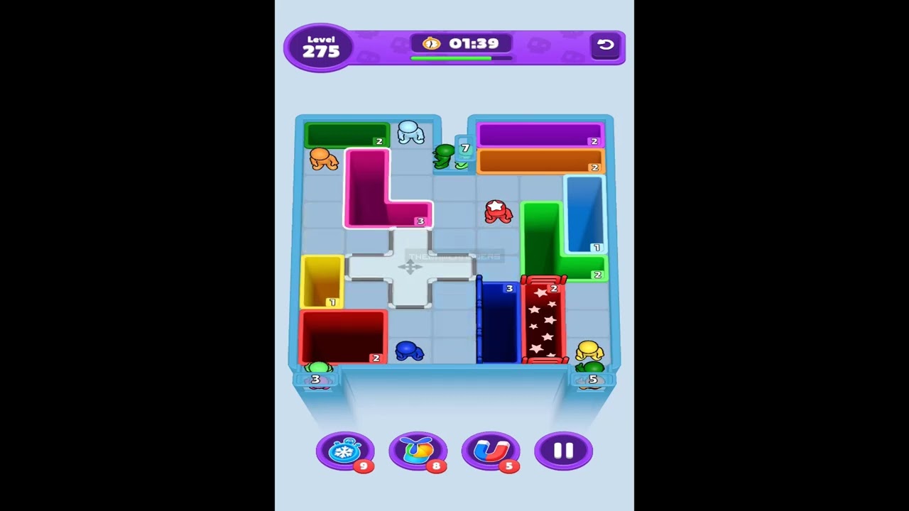 Drop Away Color Puzzle Level 275 - YouTube