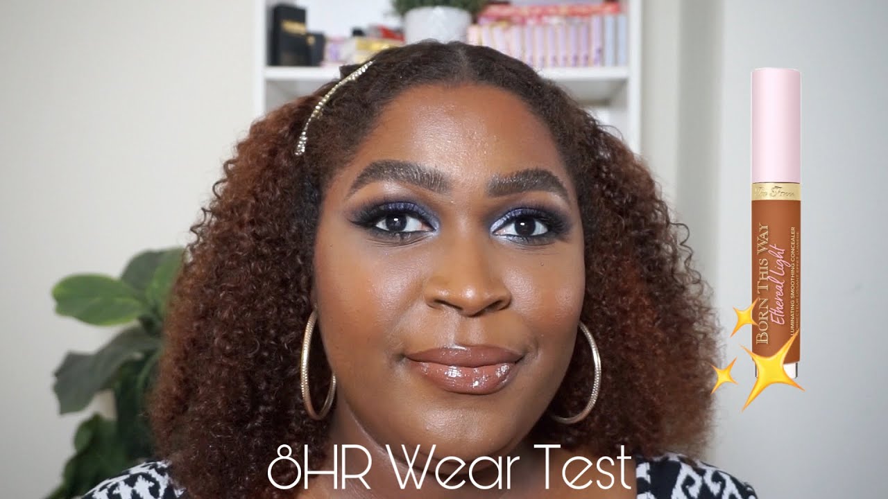 NEW Too Faced Born This Way Ethereal Light Smoothing Concealer Wear Test | This Is Black Beauty