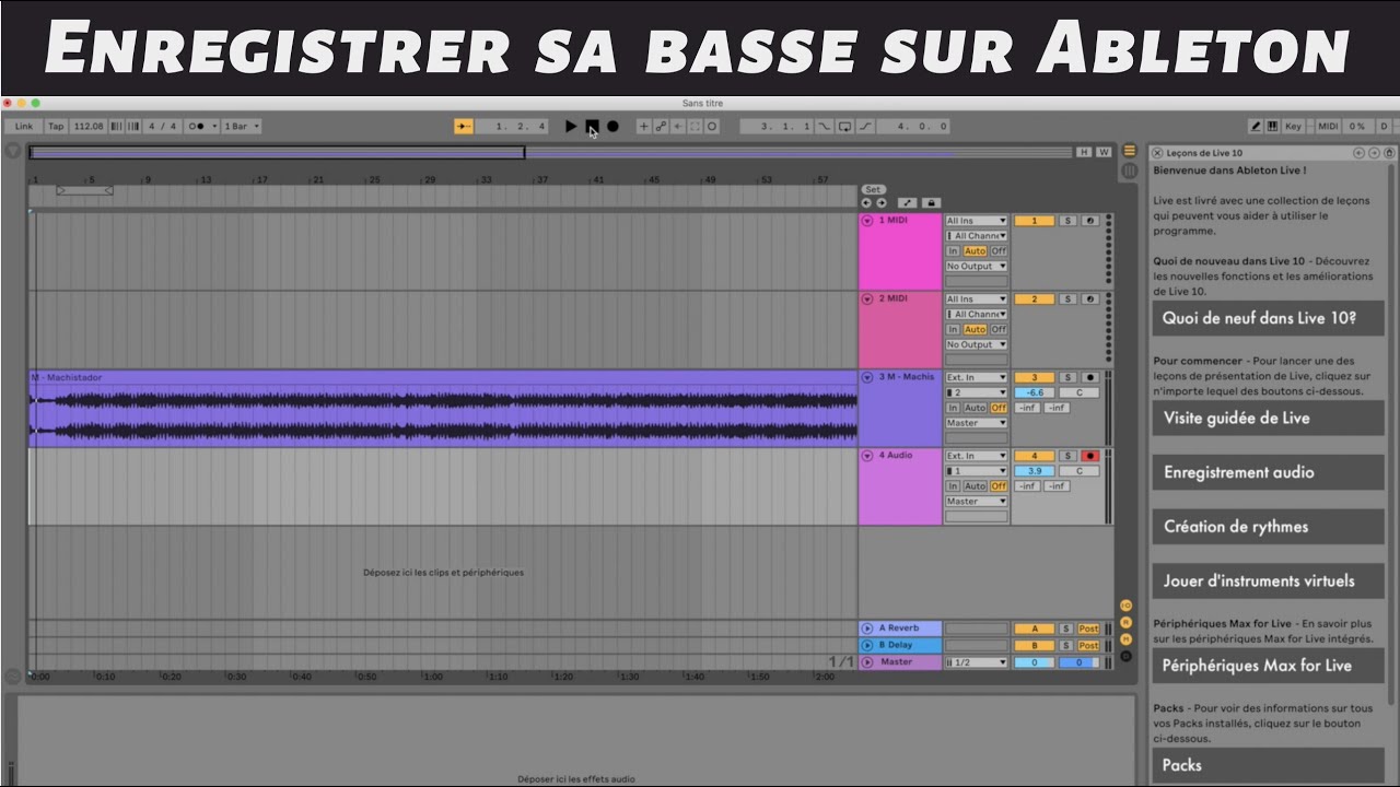 Débuter la basse enregistrer sur Ableton YouTube