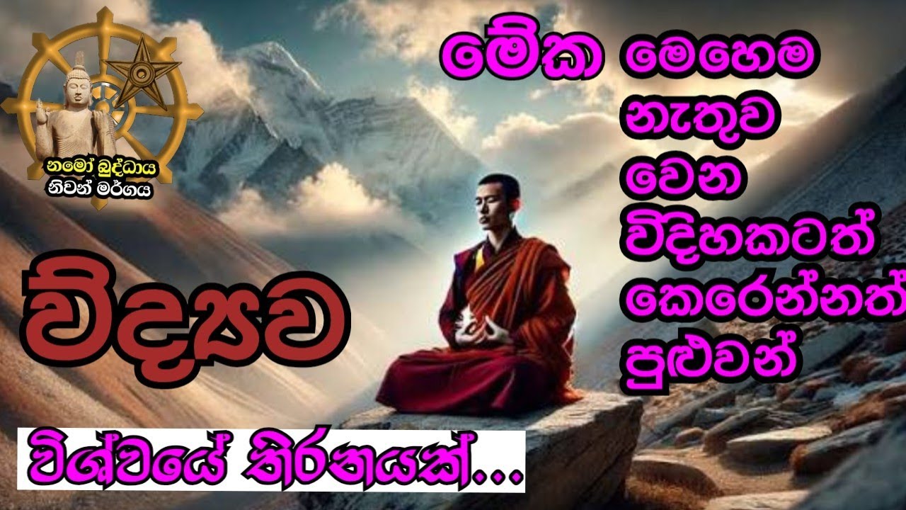 මේ වෙන හැම දෙයක්ම විශ්වයේ තීරණය නිසා වෙනි සිදුවන්නේ  niwan margaya